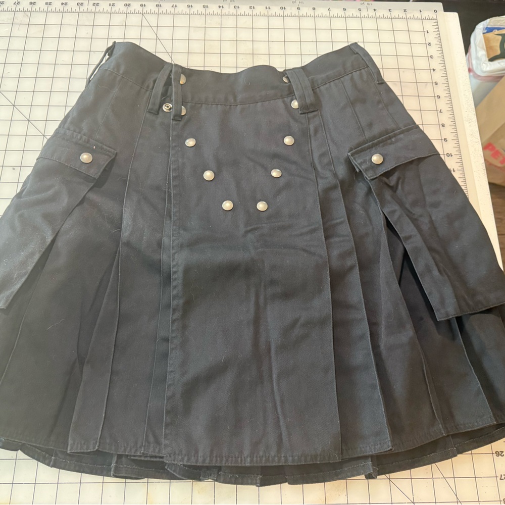 UtiliKilt in Black Twill waist 33